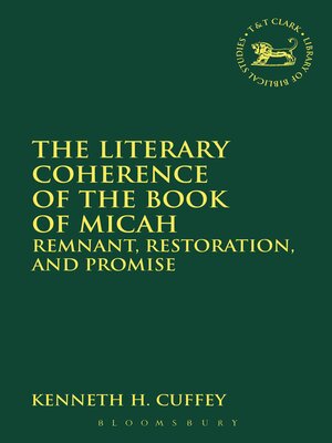 cover image of The Literary Coherence of the Book of Micah